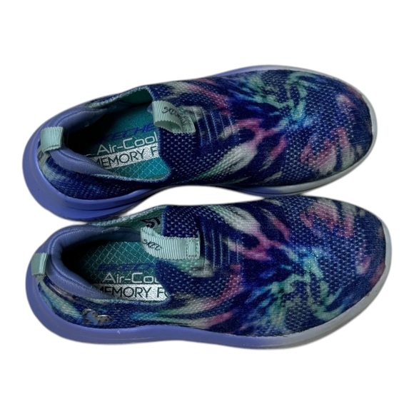 Skechers Kids Slip-On Tie Dye Comfort Sneakers | Girls Size 11 - Picture 6 of 8